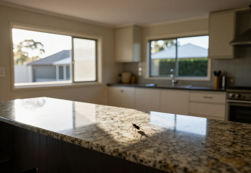 Bathroom free of ants after urgent pest control in Sans Souci